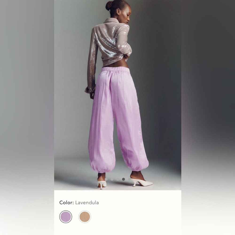 NWT Maeve Shiny Balloon Pants - Medium - Picture 4 of 9